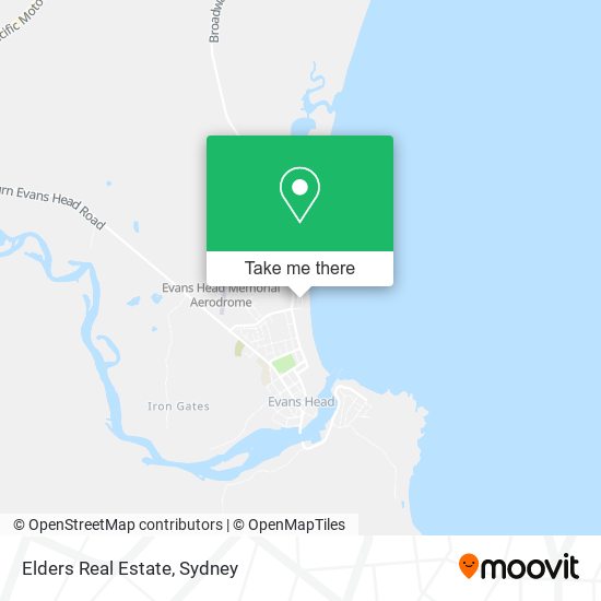 Elders Real Estate map