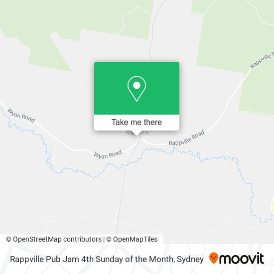 Rappville Pub Jam 4th Sunday of the Month map