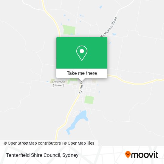 Mapa Tenterfield Shire Council