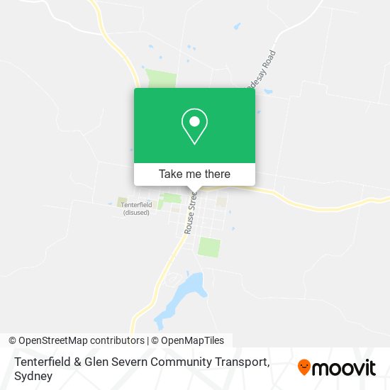 Tenterfield & Glen Severn Community Transport map