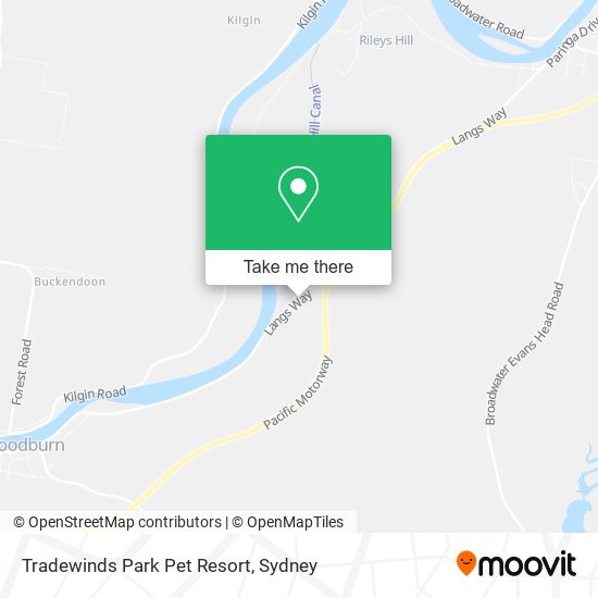 Tradewinds Park Pet Resort map
