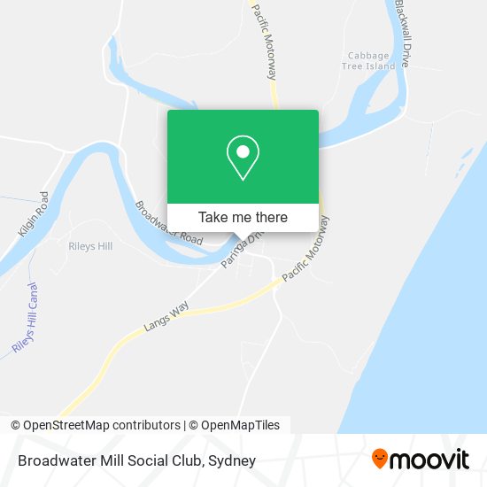 Broadwater Mill Social Club map