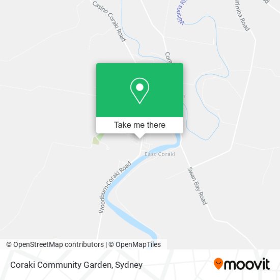 Coraki Community Garden map