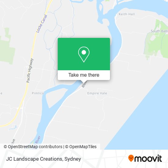 JC Landscape Creations map