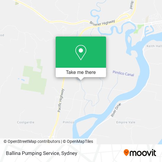 Ballina Pumping Service map