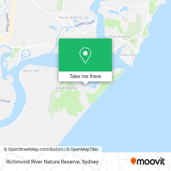 Richmond River Nature Reserve map
