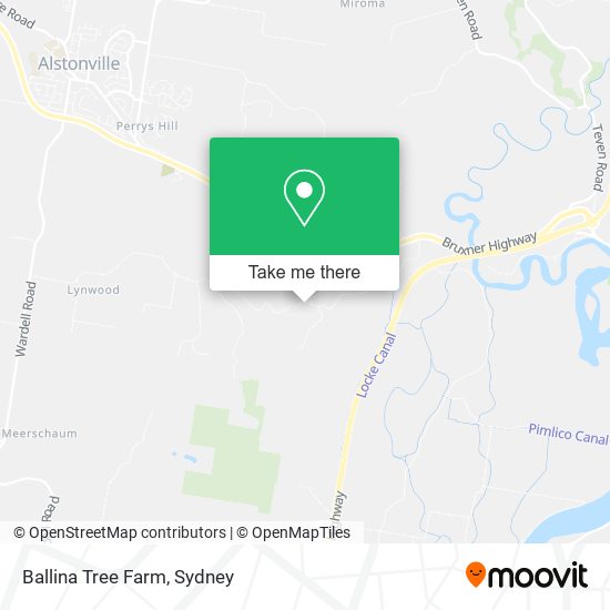 Ballina Tree Farm map