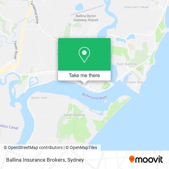 Mapa Ballina Insurance Brokers