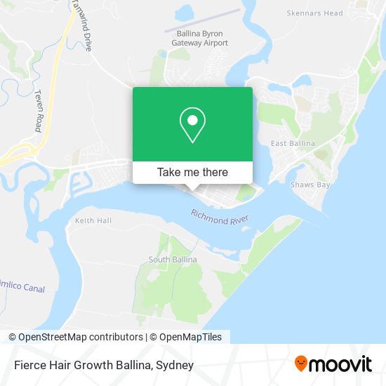 Fierce Hair Growth Ballina map