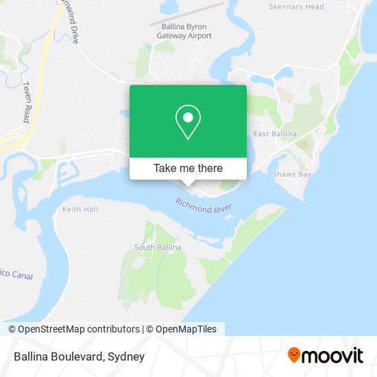 Ballina Boulevard map