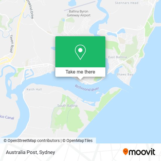 Australia Post map