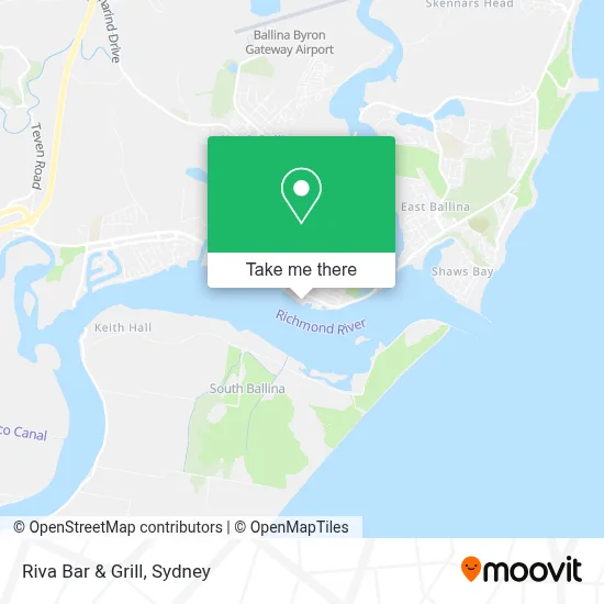 Mapa Riva Bar & Grill