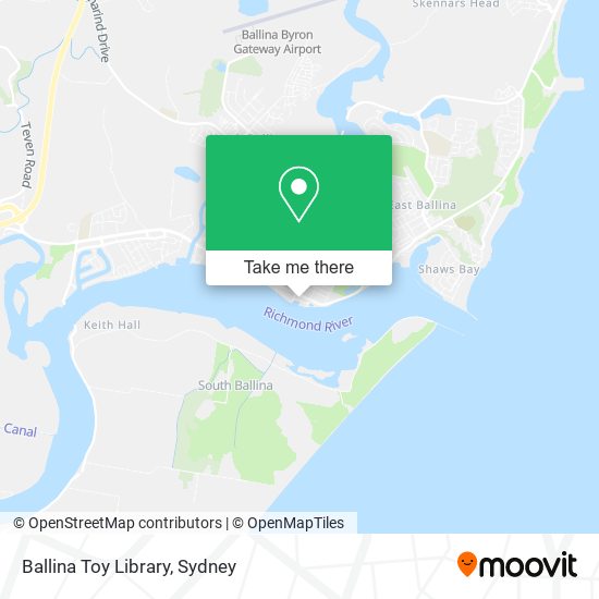 Ballina Toy Library map