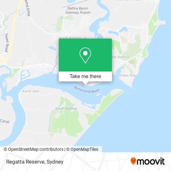 Regatta Reserve map