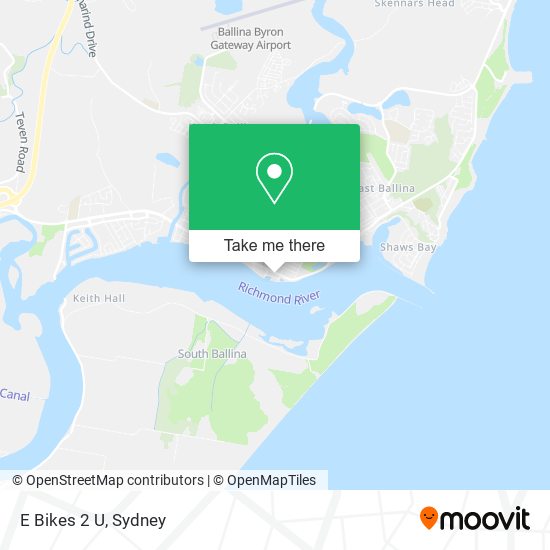 E Bikes 2 U map