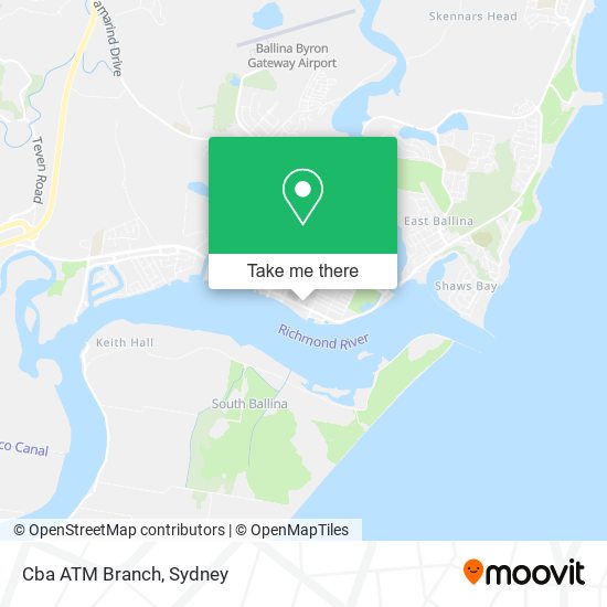 Cba ATM Branch map