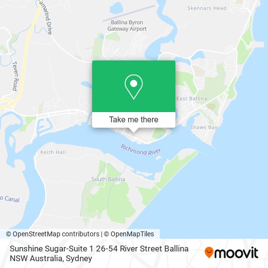 Sunshine Sugar-Suite 1 26-54 River Street Ballina NSW Australia map