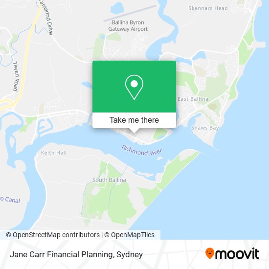 Jane Carr Financial Planning map