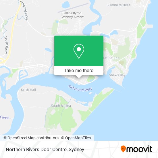 Mapa Northern Rivers Door Centre