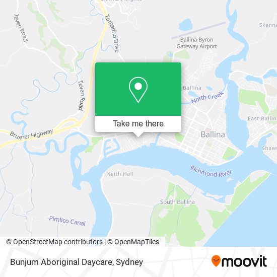 Mapa Bunjum Aboriginal Daycare