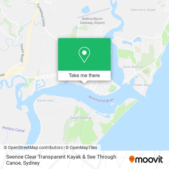 Seenoe Clear Transparent Kayak & See Through Canoe map