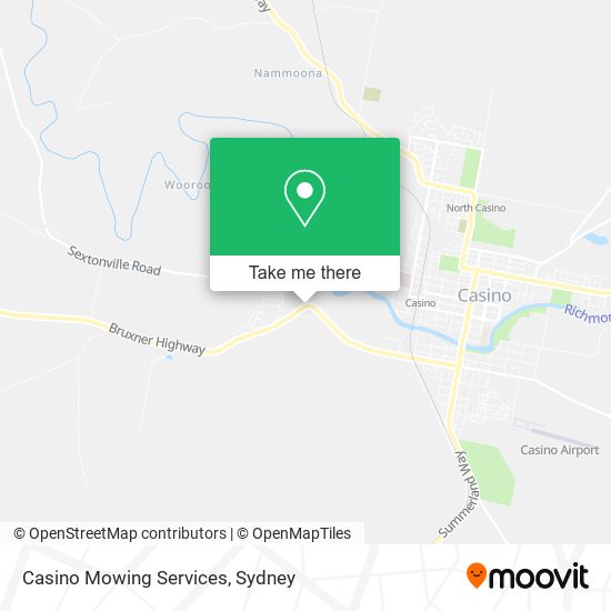 Casino Mowing Services map