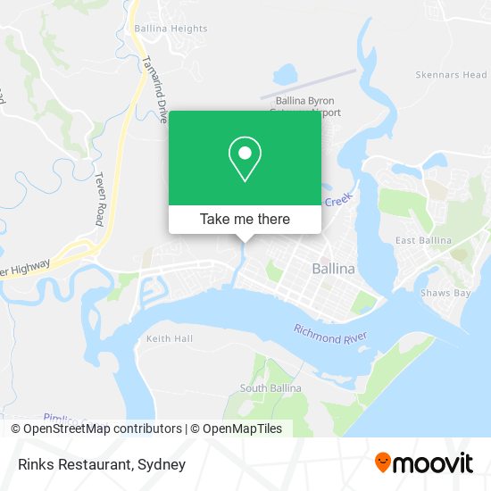 Rinks Restaurant map