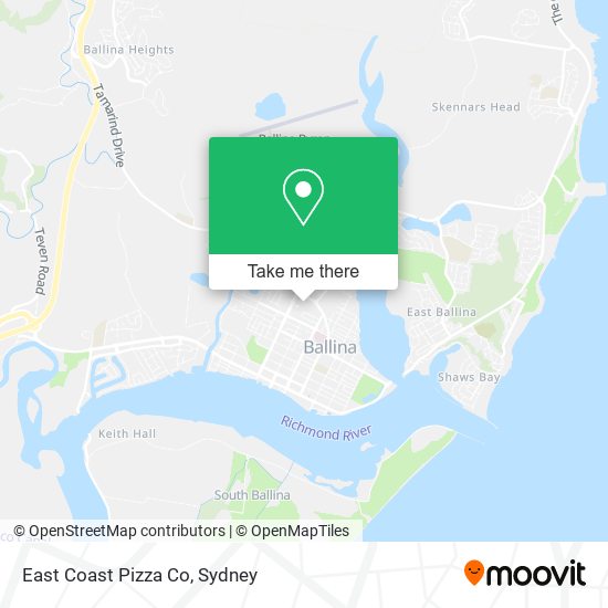 East Coast Pizza Co map