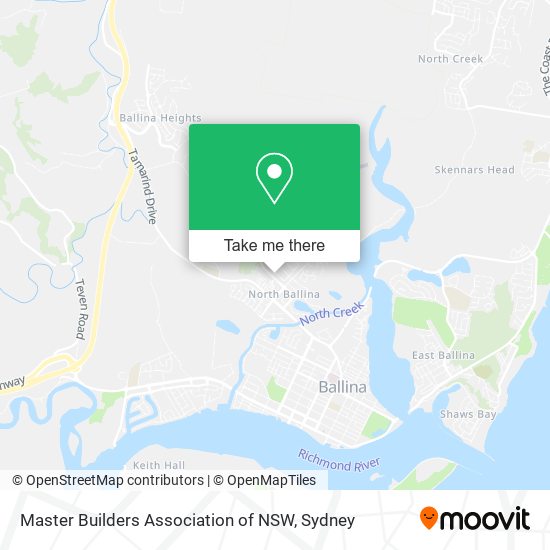 Master Builders Association of NSW map