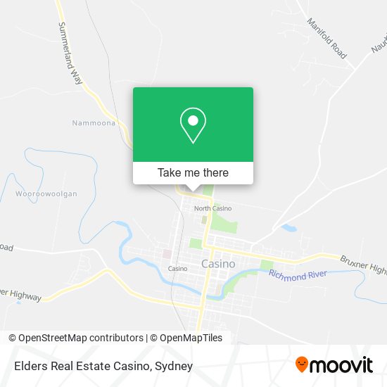 Elders Real Estate Casino map