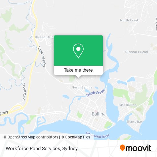 Mapa Workforce Road Services