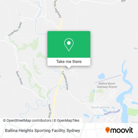 Mapa Ballina Heights Sporting Facility