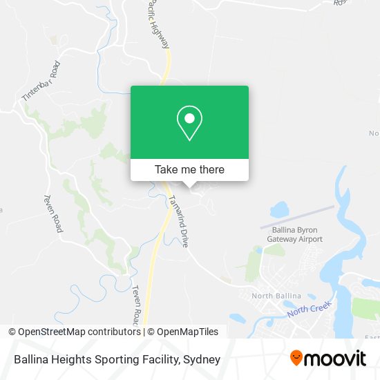 Ballina Heights Sporting Facility map