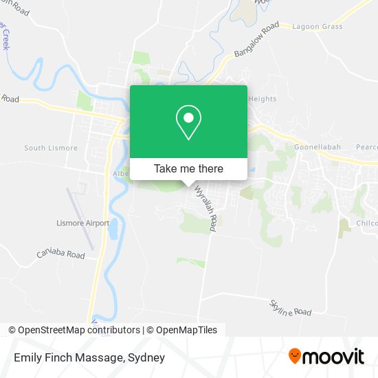 Mapa Emily Finch Massage