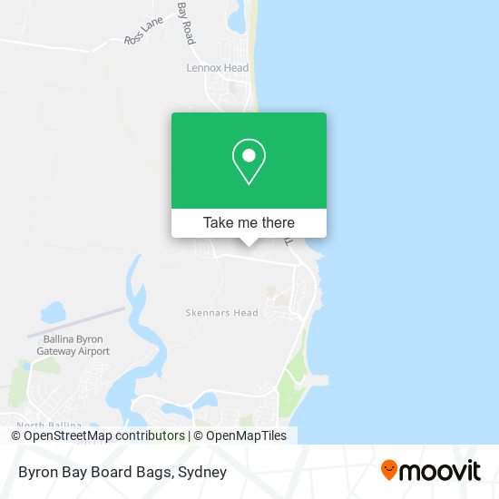 Byron Bay Board Bags map