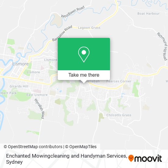 Enchanted Mowingcleaning and Handyman Services map