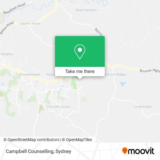 Campbell Counselling map