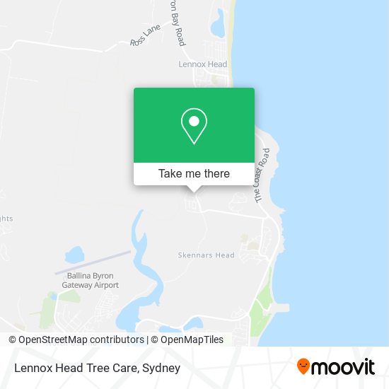 Mapa Lennox Head Tree Care