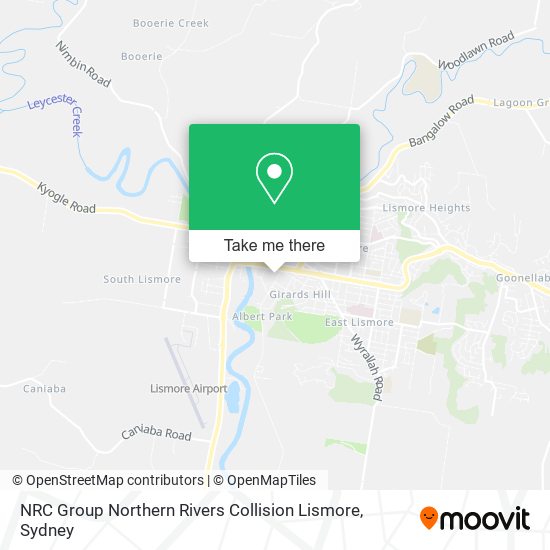 Mapa NRC Group Northern Rivers Collision Lismore