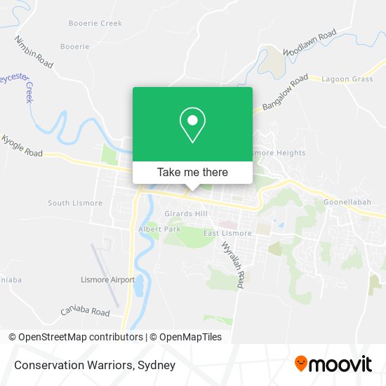 Conservation Warriors map