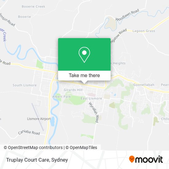 Truplay Court Care map