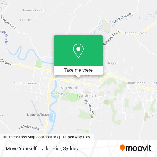 Mapa Move Yourself Trailer Hire