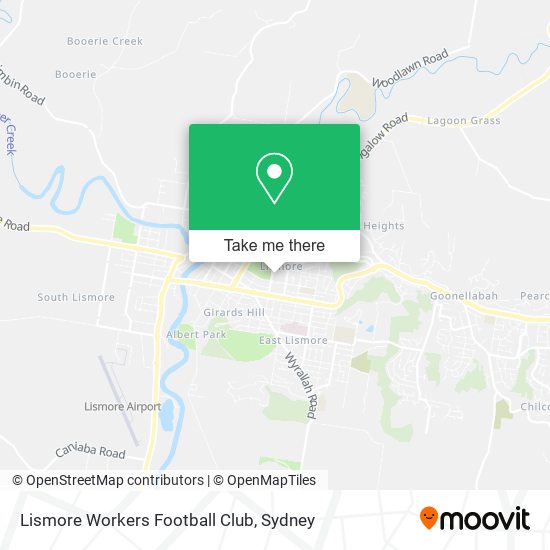 Lismore Workers Football Club map