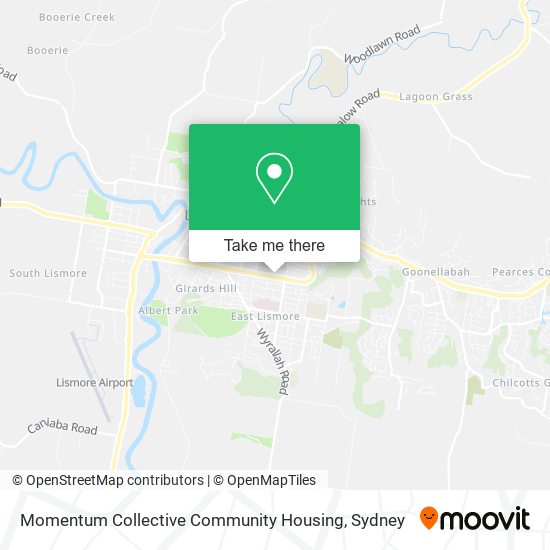 Mapa Momentum Collective Community Housing