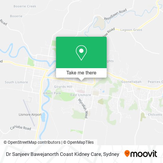 Mapa Dr Sanjeev Bawejanorth Coast Kidney Care