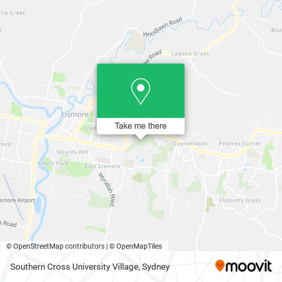 Southern Cross University Village map