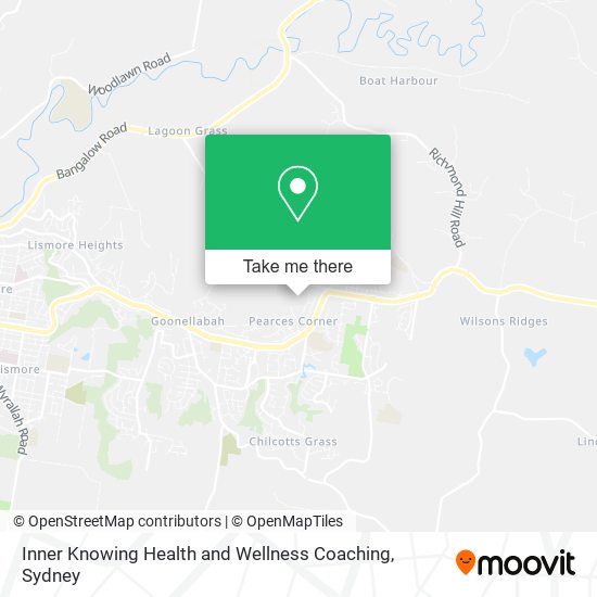 Inner Knowing Health and Wellness Coaching map