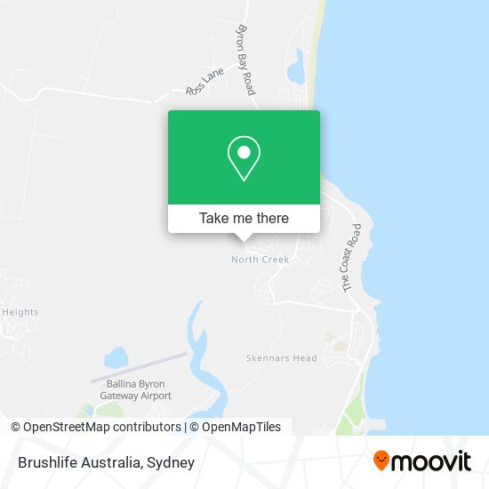 Mapa Brushlife Australia