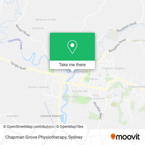 Chapman Grove Physiotherapy map