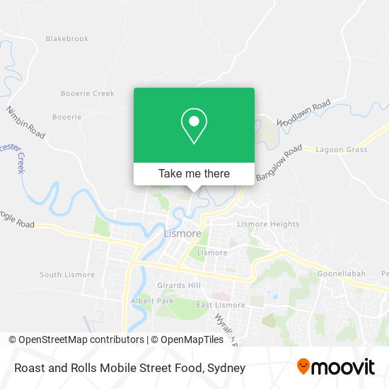 Roast and Rolls Mobile Street Food map